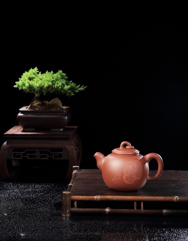 宜兴紫砂壶丨悟道_泥料：紫泥_容量：260cc