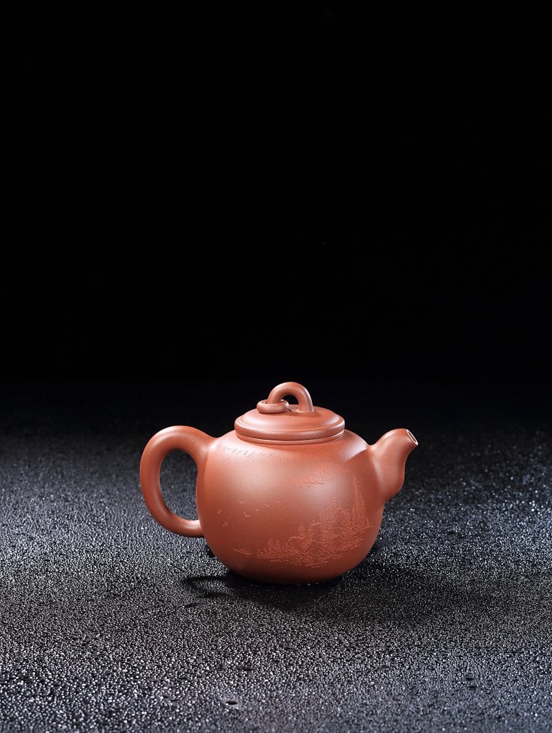 宜兴紫砂壶丨悟道_泥料：紫泥_容量：260cc