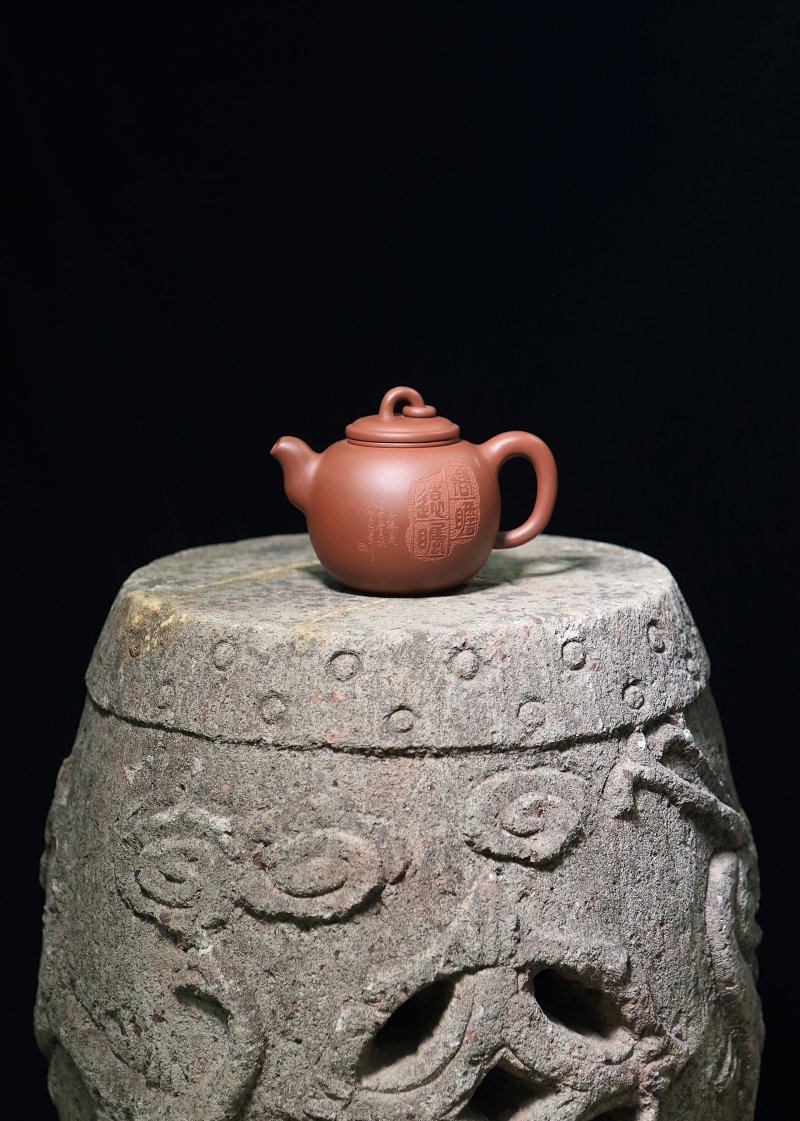 宜兴紫砂壶丨悟道_泥料：紫泥_容量：260cc