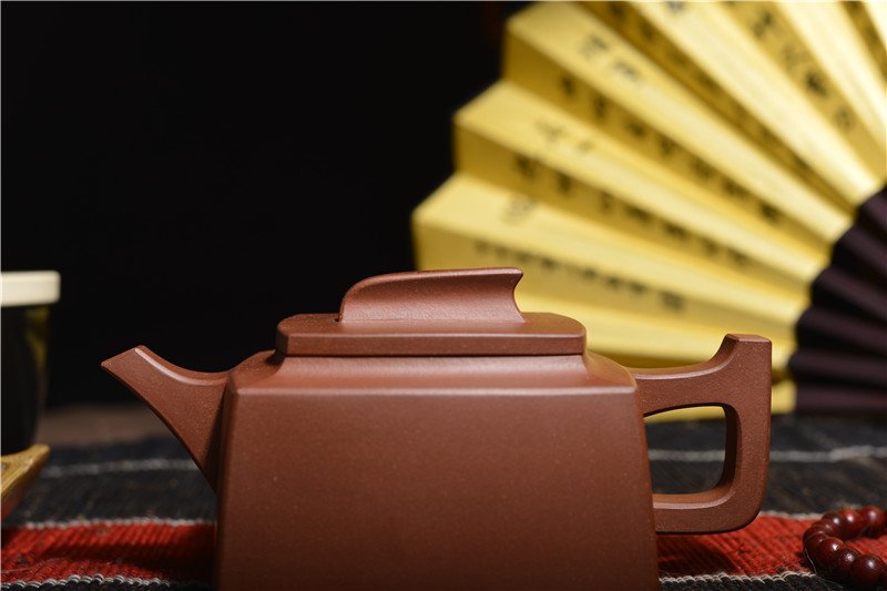 宜兴紫砂壶 | 一帆风顺_泥料：紫泥_容量：350cc