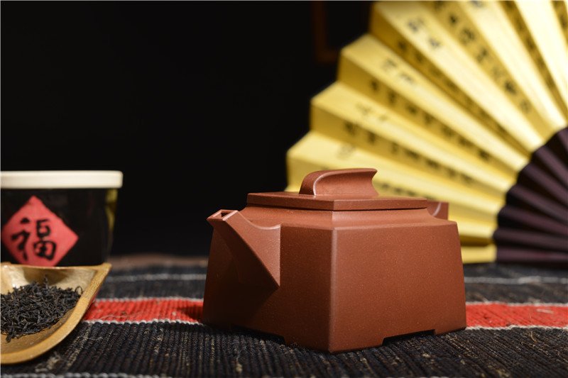 宜兴紫砂壶 | 一帆风顺_泥料：紫泥_容量：350cc