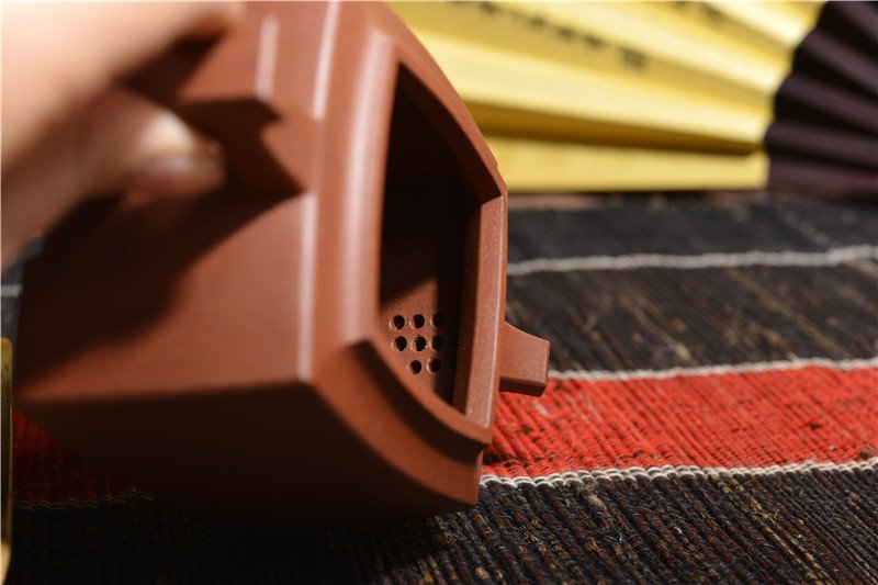 宜兴紫砂壶 | 一帆风顺_泥料：紫泥_容量：350cc