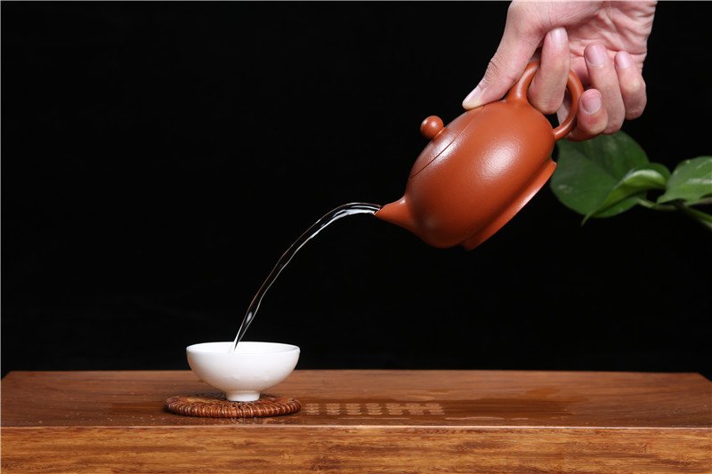 宜兴紫砂壶 | 雅趣_泥料：朱泥_容量：260cc