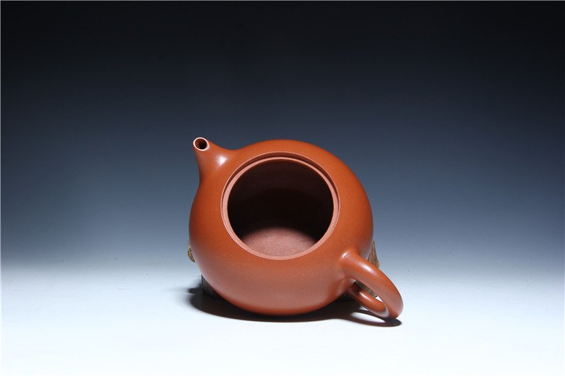 宜兴紫砂壶 | 雅趣_泥料：朱泥_容量：260cc