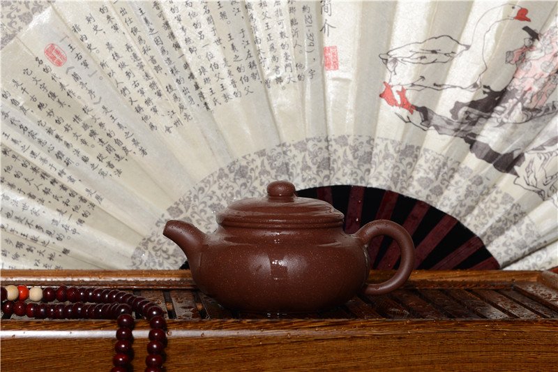 宜兴紫砂壶 | 仿古_泥料：紫泥_容量：200cc