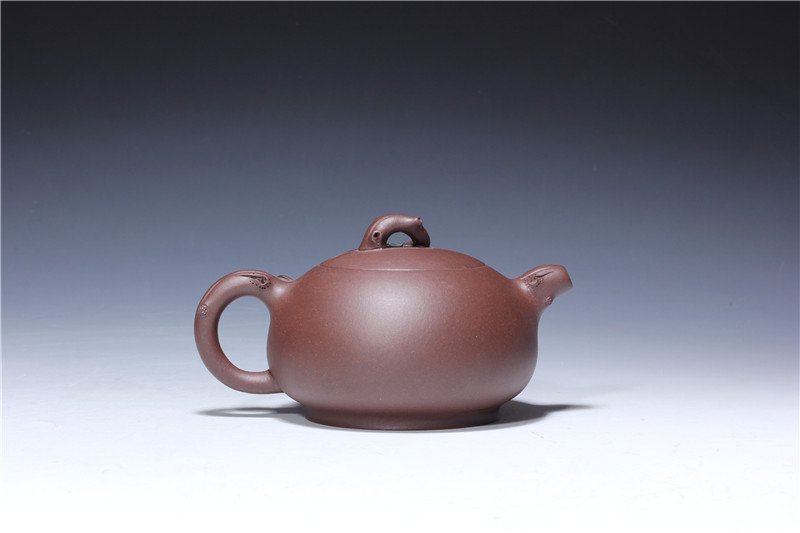 宜兴紫砂壶 | 春意_泥料：老紫泥_容量：300cc