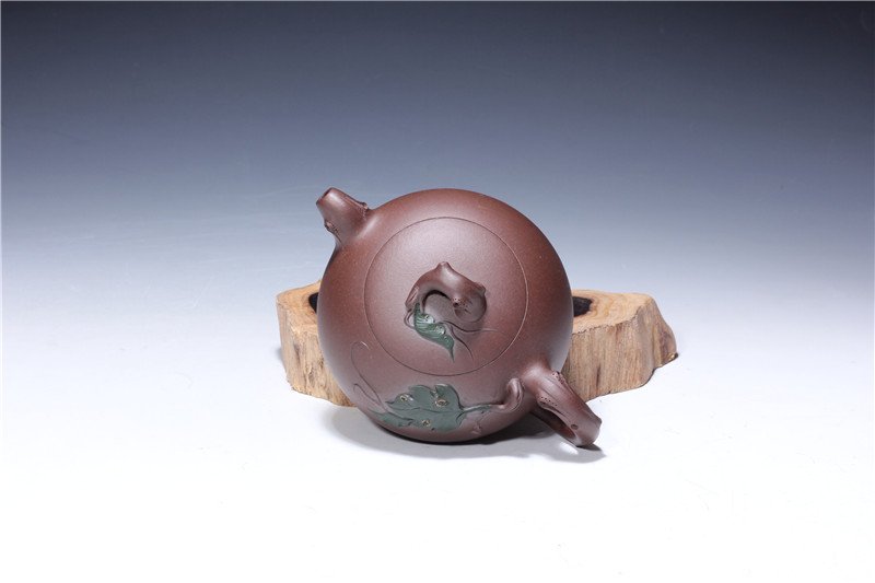 宜兴紫砂壶 | 春意_泥料：老紫泥_容量：300cc