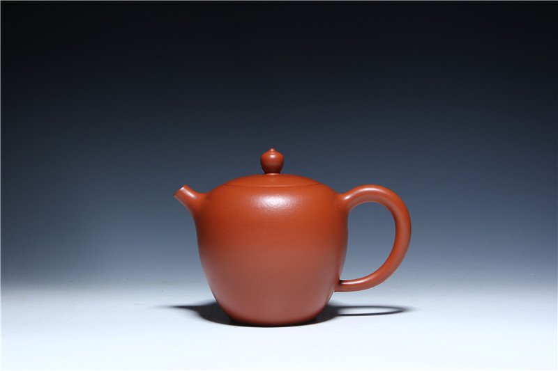 宜兴紫砂壶 | 亭亭玉立_泥料：朱泥_容量：270cc