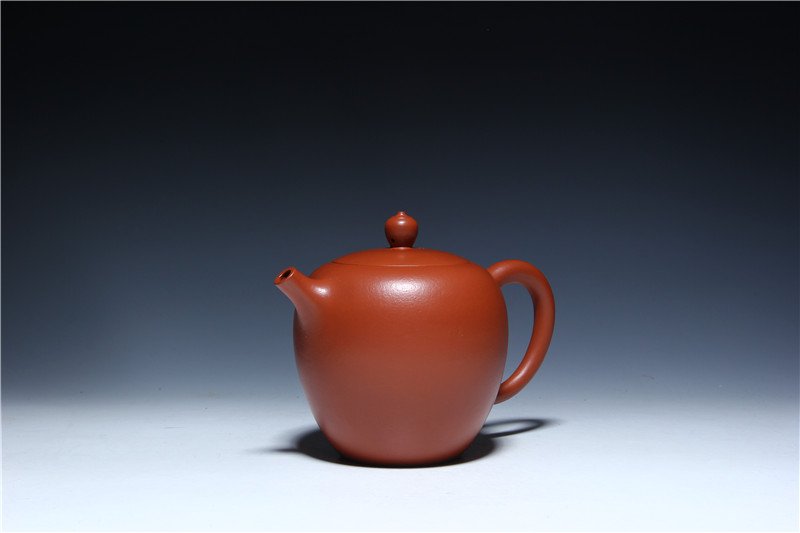 宜兴紫砂壶 | 亭亭玉立_泥料：朱泥_容量：270cc