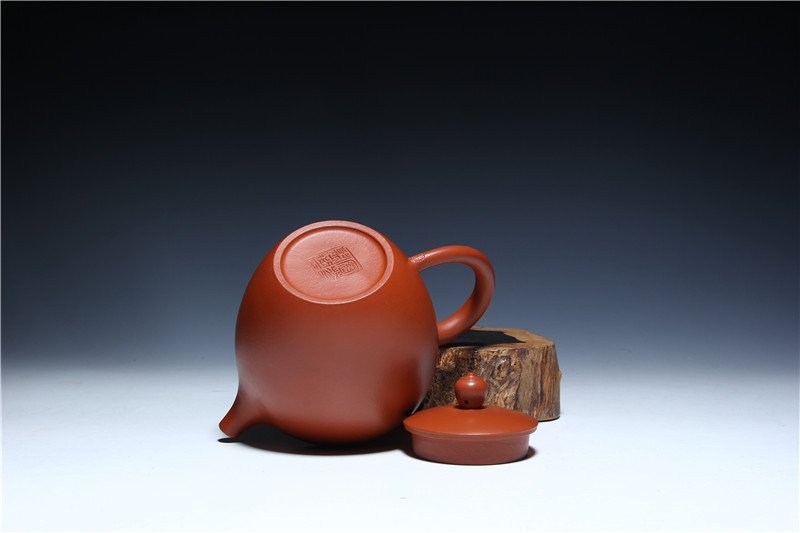 宜兴紫砂壶 | 亭亭玉立_泥料：朱泥_容量：270cc