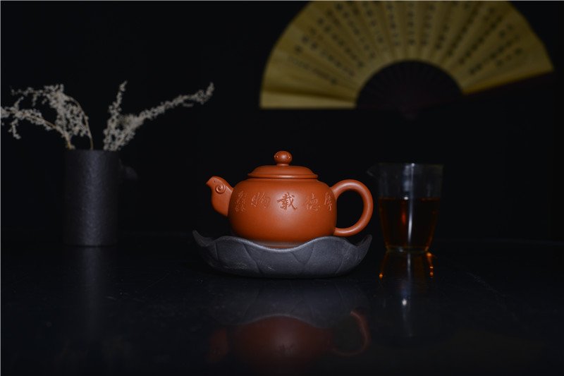 宜兴紫砂壶 | 祥瑞_泥料：朱泥_容量：230cc