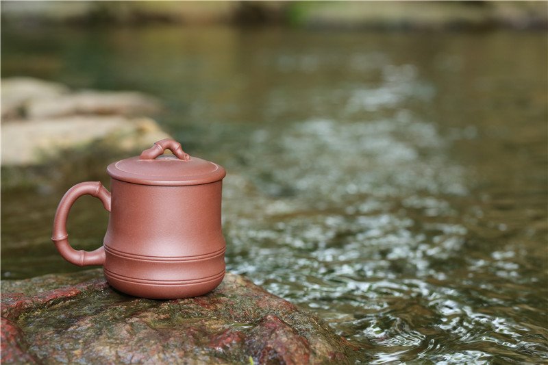 宜兴紫砂杯 | 夏趣_泥料_容量：400cc