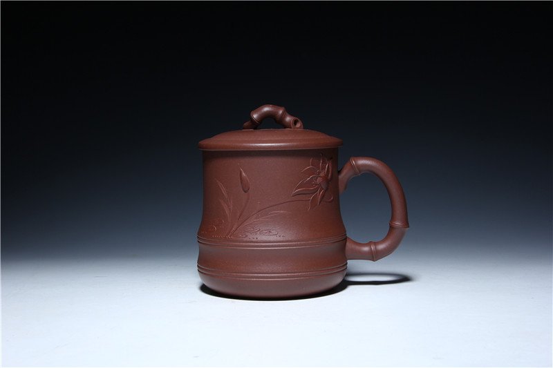 宜兴紫砂杯 | 夏趣_泥料_容量：400cc