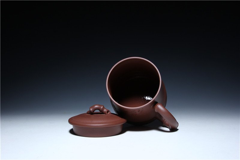 宜兴紫砂杯 | 夏趣_泥料_容量：400cc