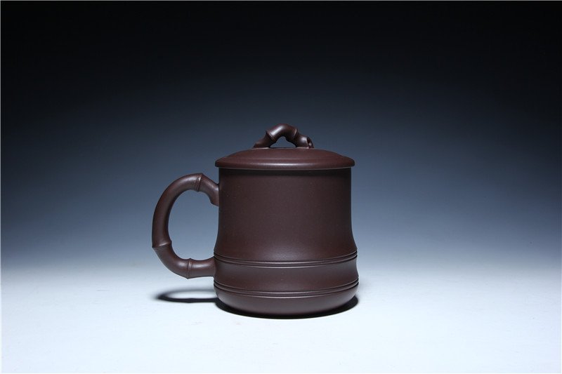 宜兴紫砂杯 | 春意杯_泥料：紫泥_容量：530cc