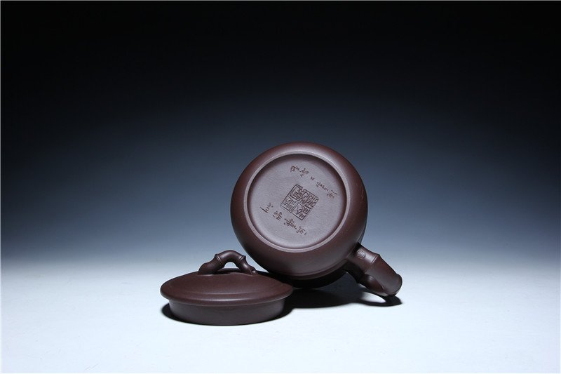 宜兴紫砂杯 | 春意杯_泥料：紫泥_容量：530cc