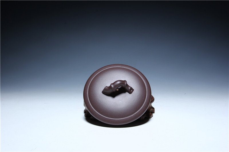 宜兴紫砂杯 | 春意杯_泥料：紫泥_容量：530cc