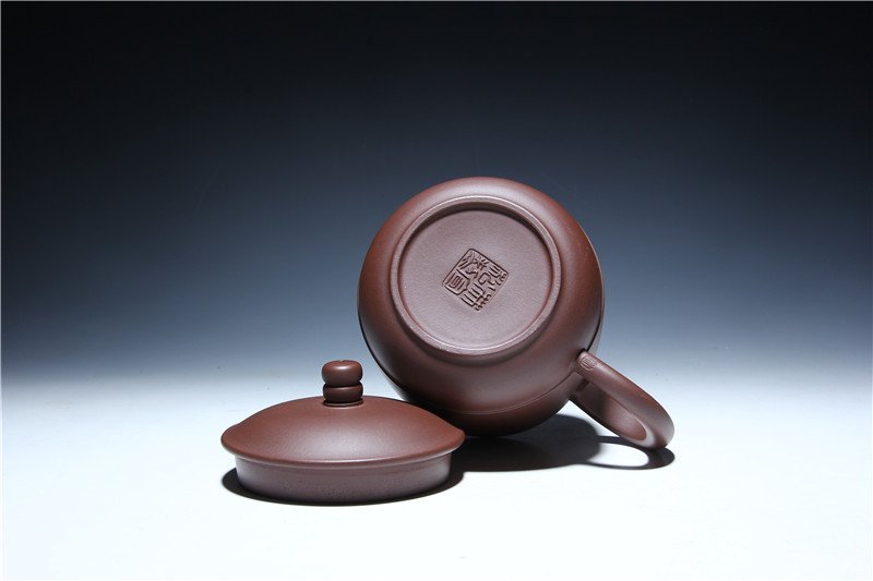 宜兴紫砂杯 | 立帽杯_泥料：紫泥_容量：360cc