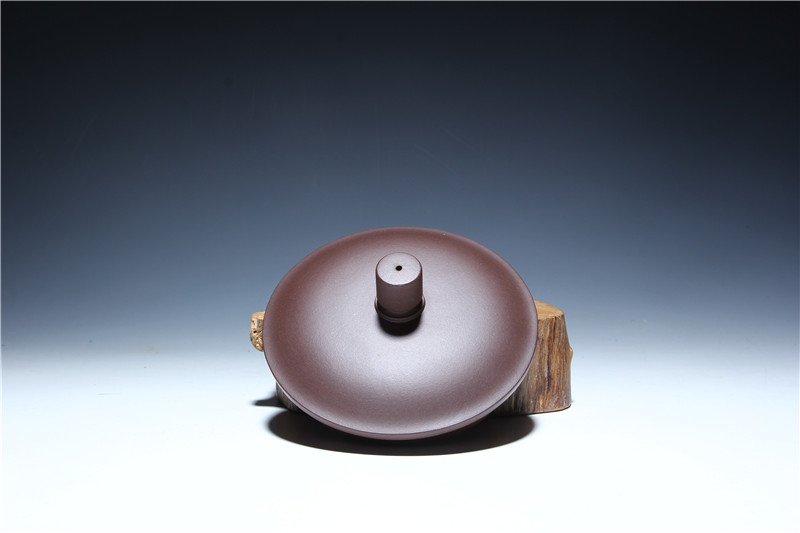 宜兴紫砂杯 | 君子盖杯_泥料：紫泥_容量：500cc