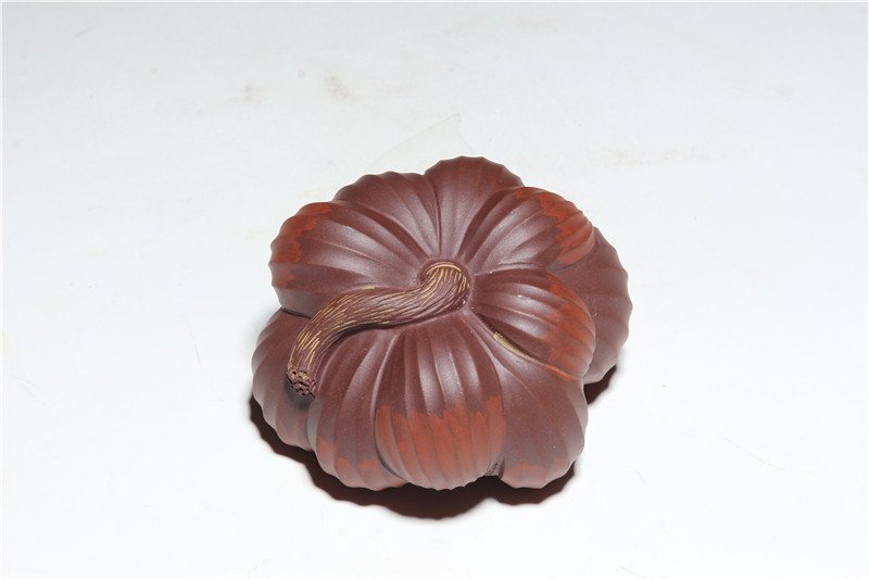 宜兴紫砂雕塑 | 连生贵子_泥料：紫泥，段泥