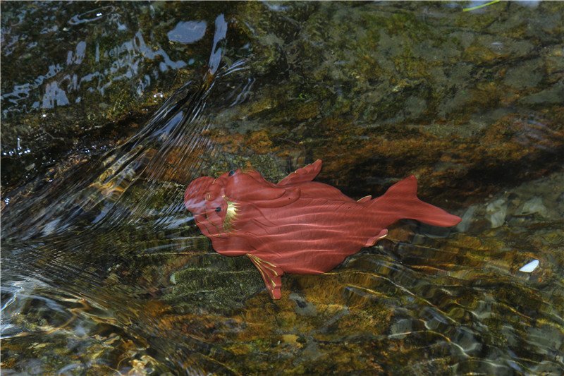 宜兴紫砂雕塑 | 鱼化龙_泥料：紫泥