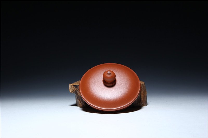 宜兴紫砂杯 | 紫砂盖杯_泥料：朱泥_容量：520cc
