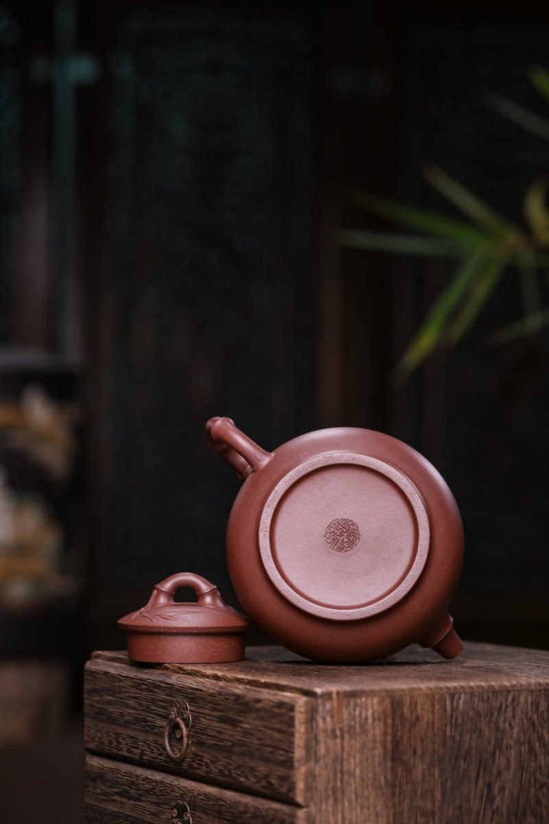 宜兴紫砂壶 I 丰竹壶_泥料：紫泥_容量：360cc