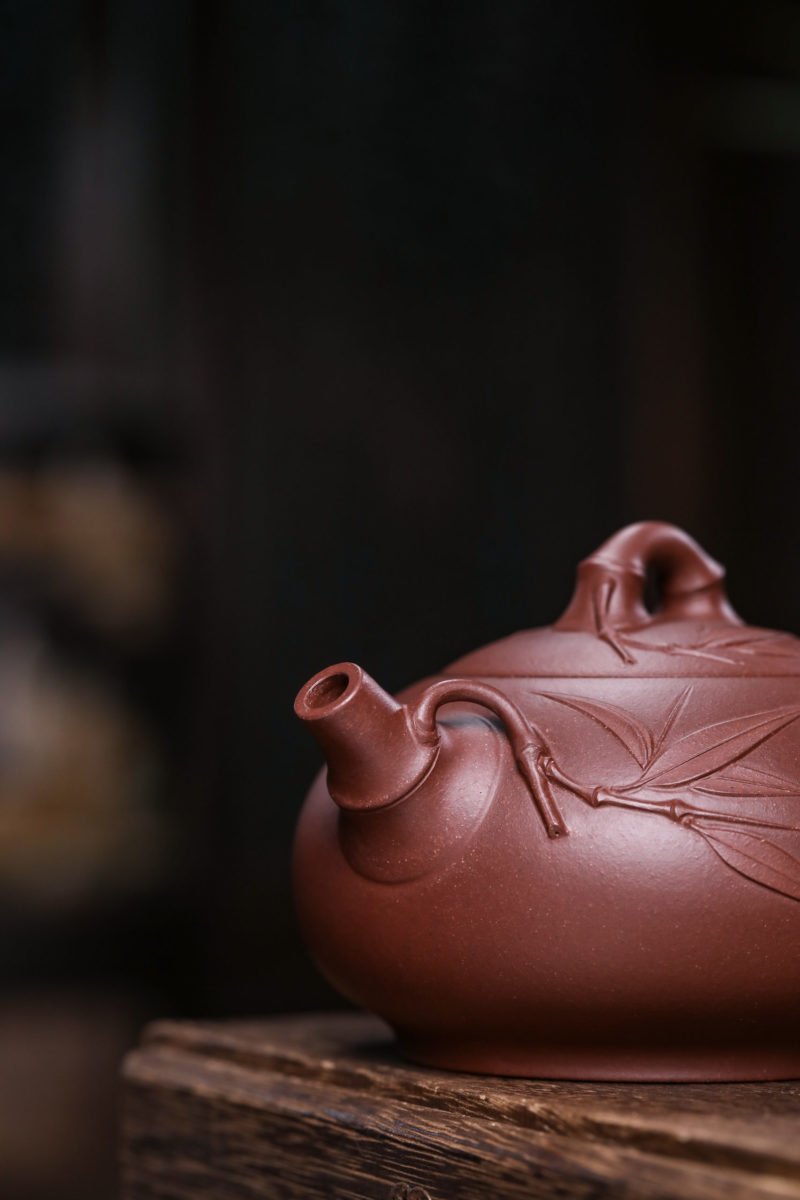 宜兴紫砂壶 I 丰竹壶_泥料：紫泥_容量：360cc