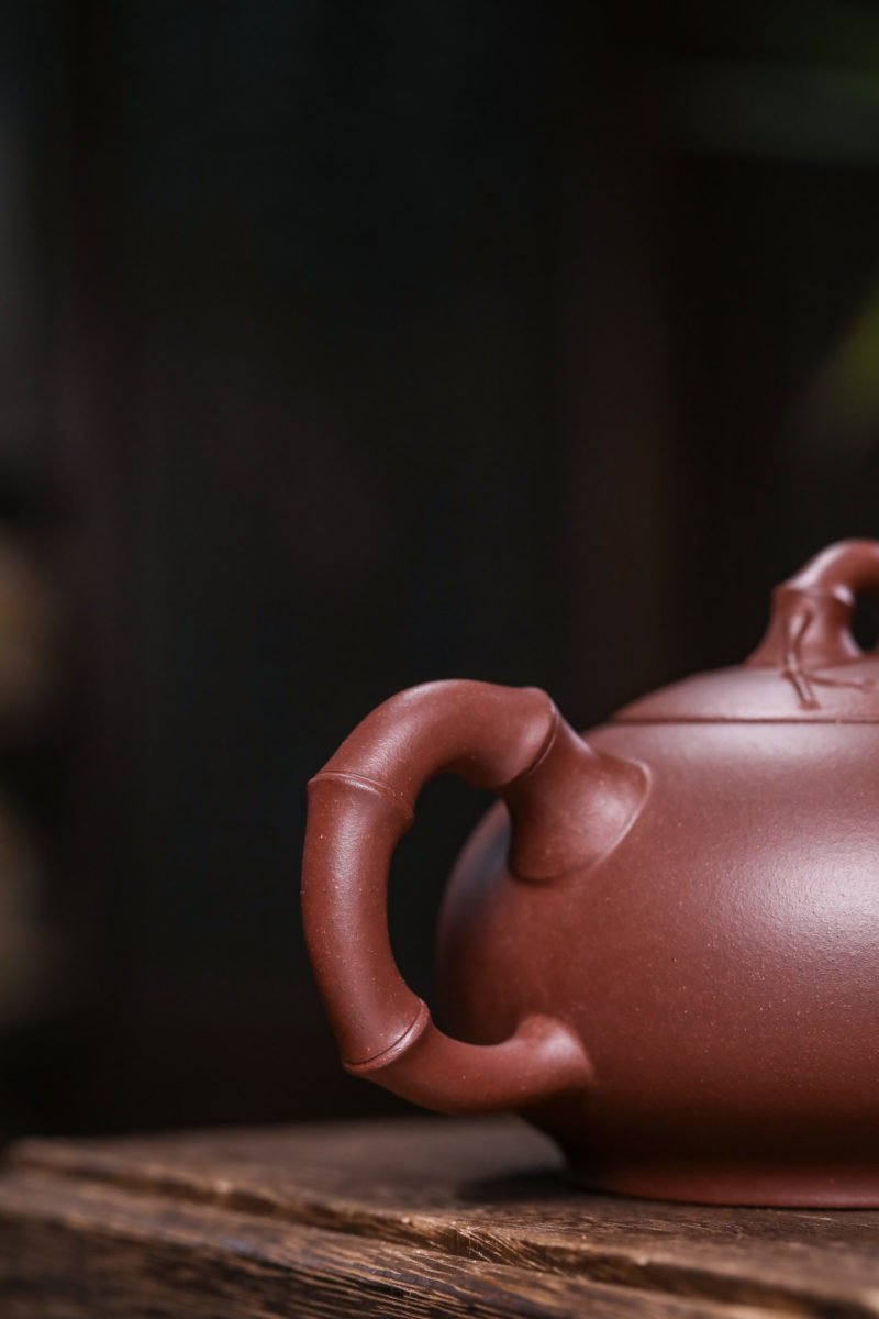 宜兴紫砂壶 I 丰竹壶_泥料：紫泥_容量：360cc