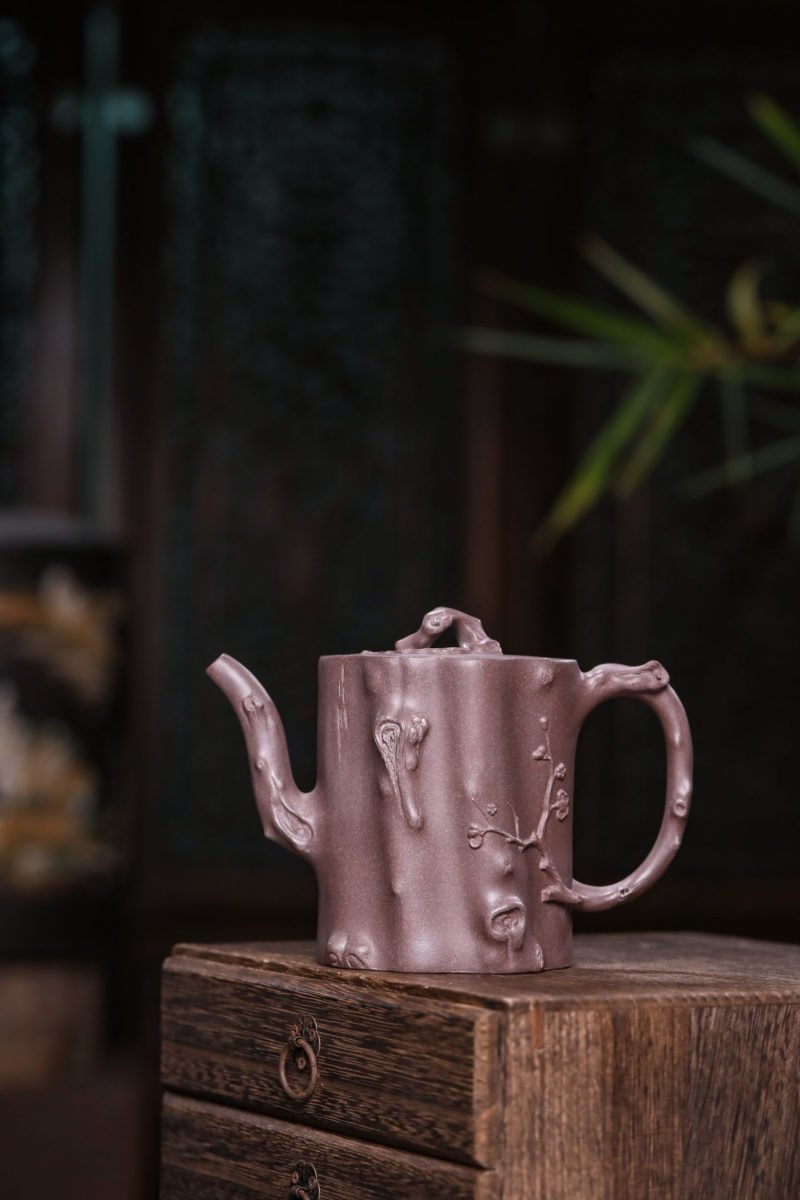 宜兴紫砂壶 I 梅桩_泥料：天青泥_容量：360cc