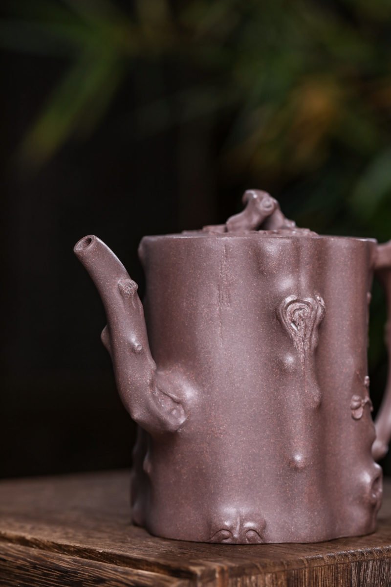 宜兴紫砂壶 I 梅桩_泥料：天青泥_容量：360cc