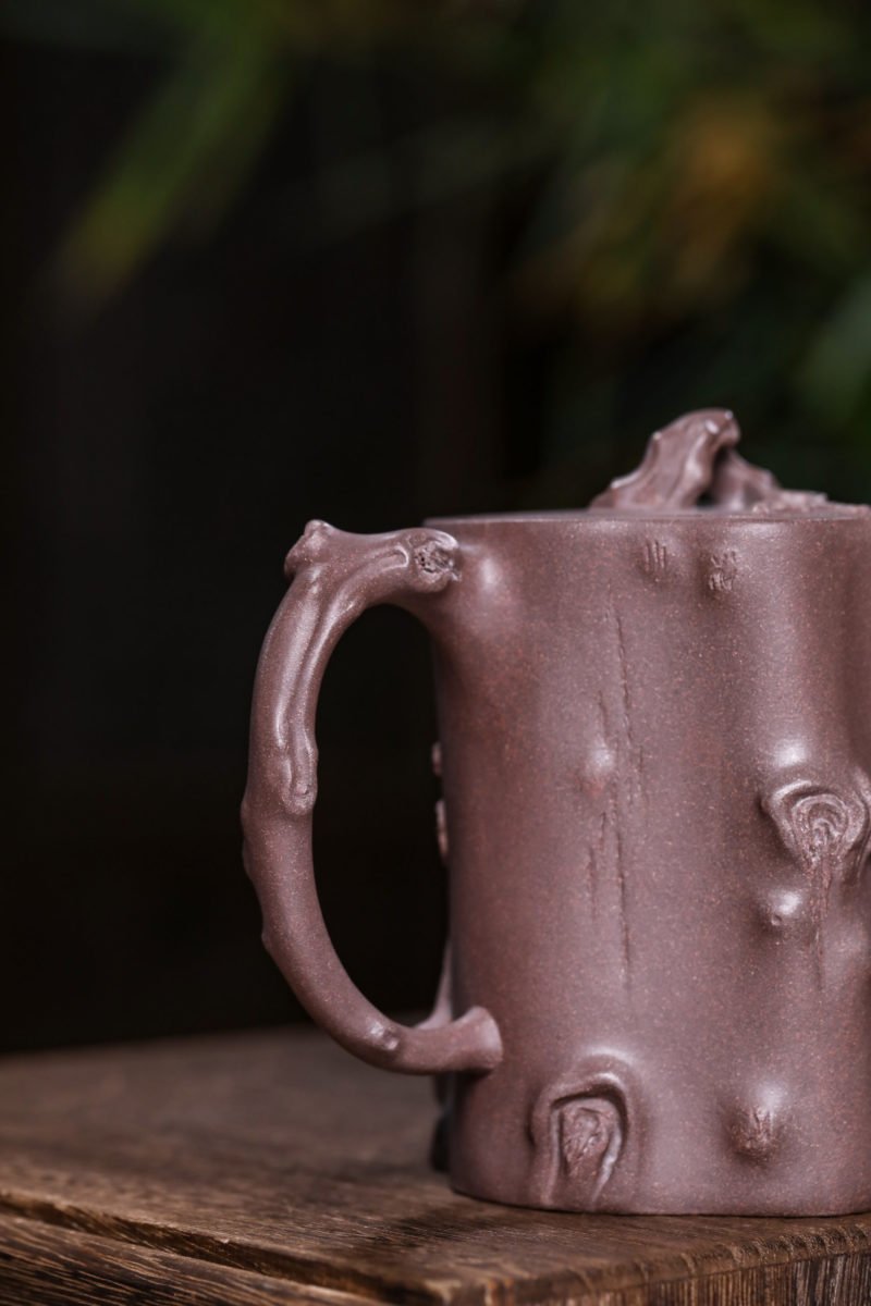 宜兴紫砂壶 I 梅桩_泥料：天青泥_容量：360cc