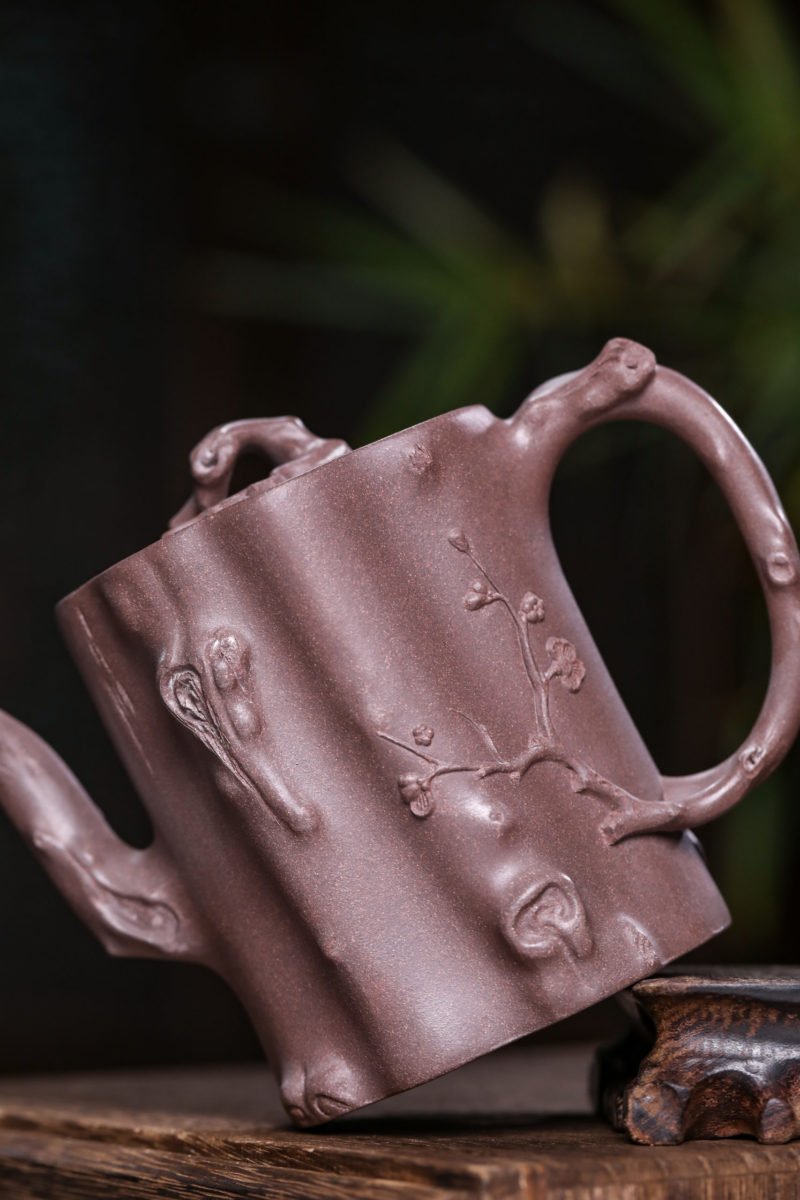 宜兴紫砂壶 I 梅桩_泥料：天青泥_容量：360cc