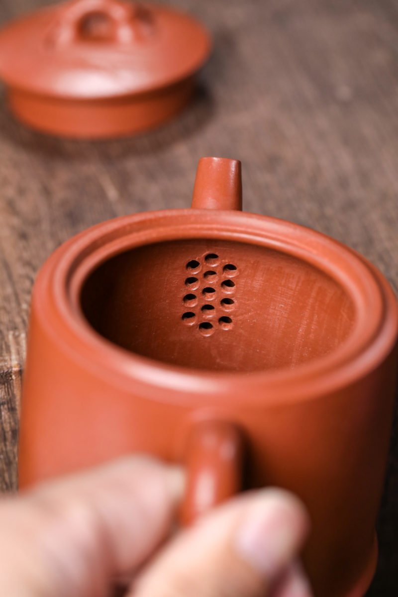 宜兴紫砂壶 I 劲竹_泥料：朱泥_容量：210cc