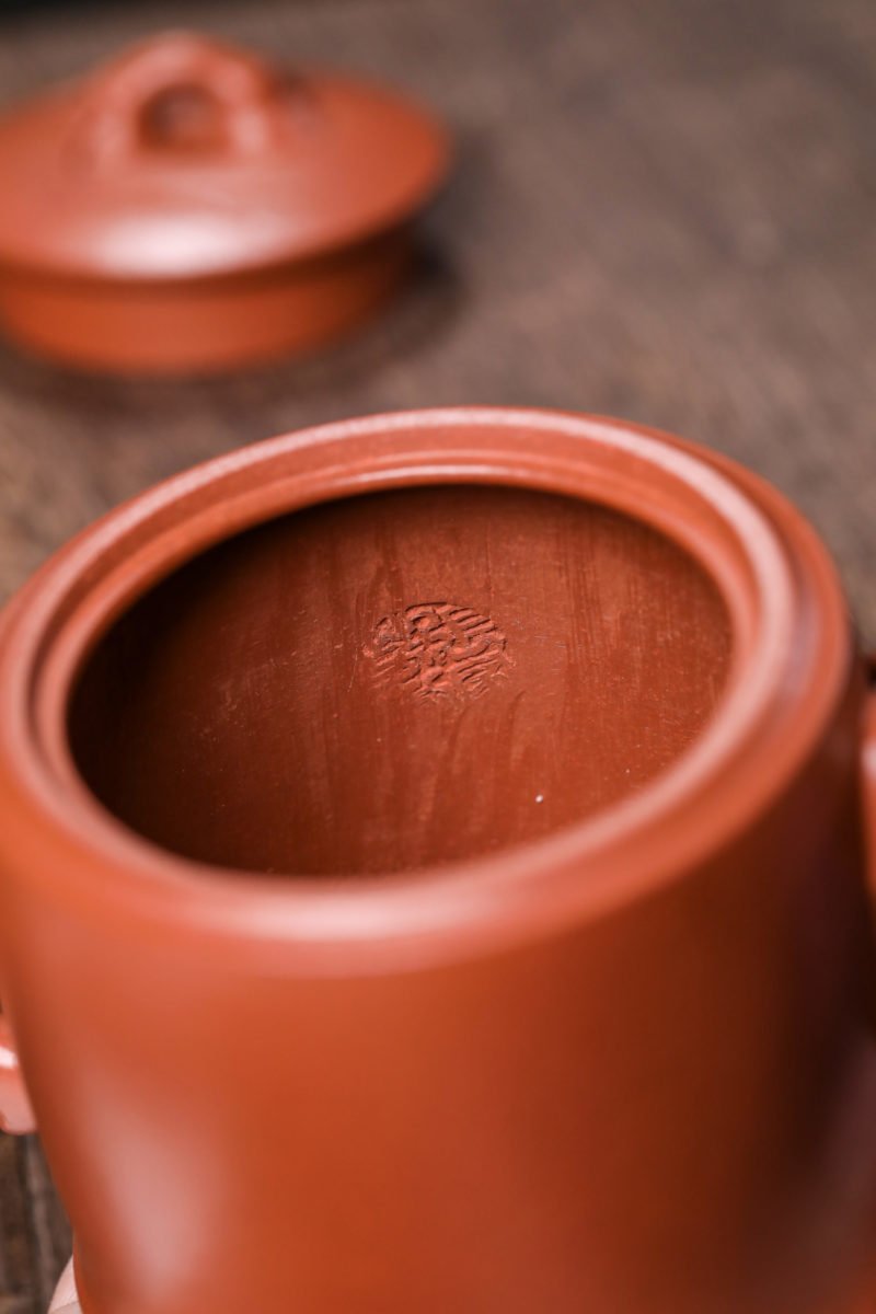 宜兴紫砂壶 I 劲竹_泥料：朱泥_容量：210cc